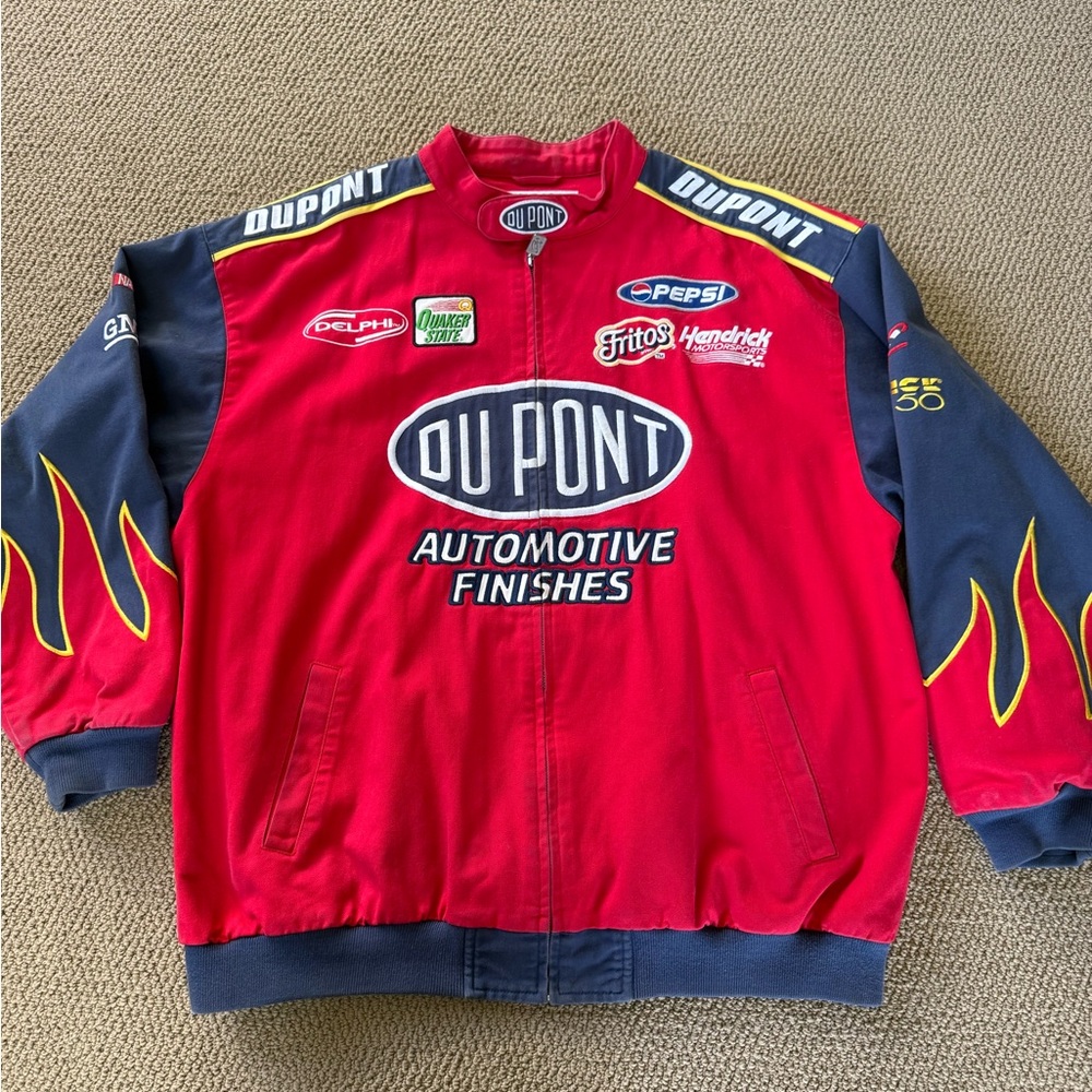 Chase Authentics Red and Navy Racing Jacket